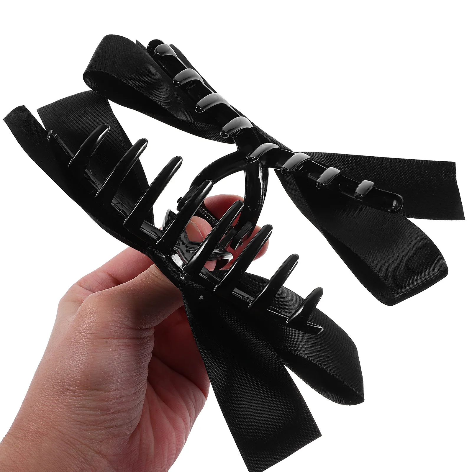 

2 шт., зажимы с бантом, большие заколки для женщин, толстые тонкие волосы, стильный держатель для хвоста, заколки, банты для волос, аксессуары