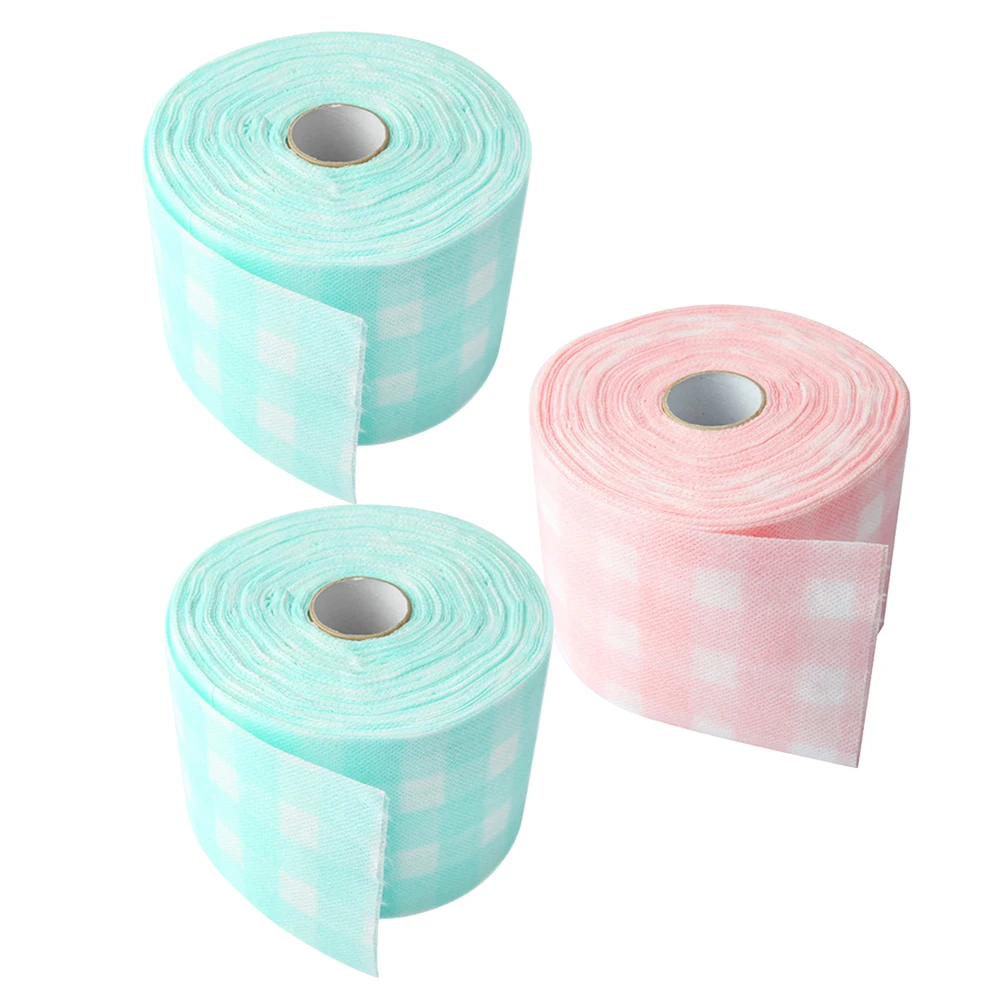 

3 Rolls Nail Polish Remover Towels Soft Absorbent Disposable Manicure Cleaning Cloth Non Woven Salon Home Use Convenient