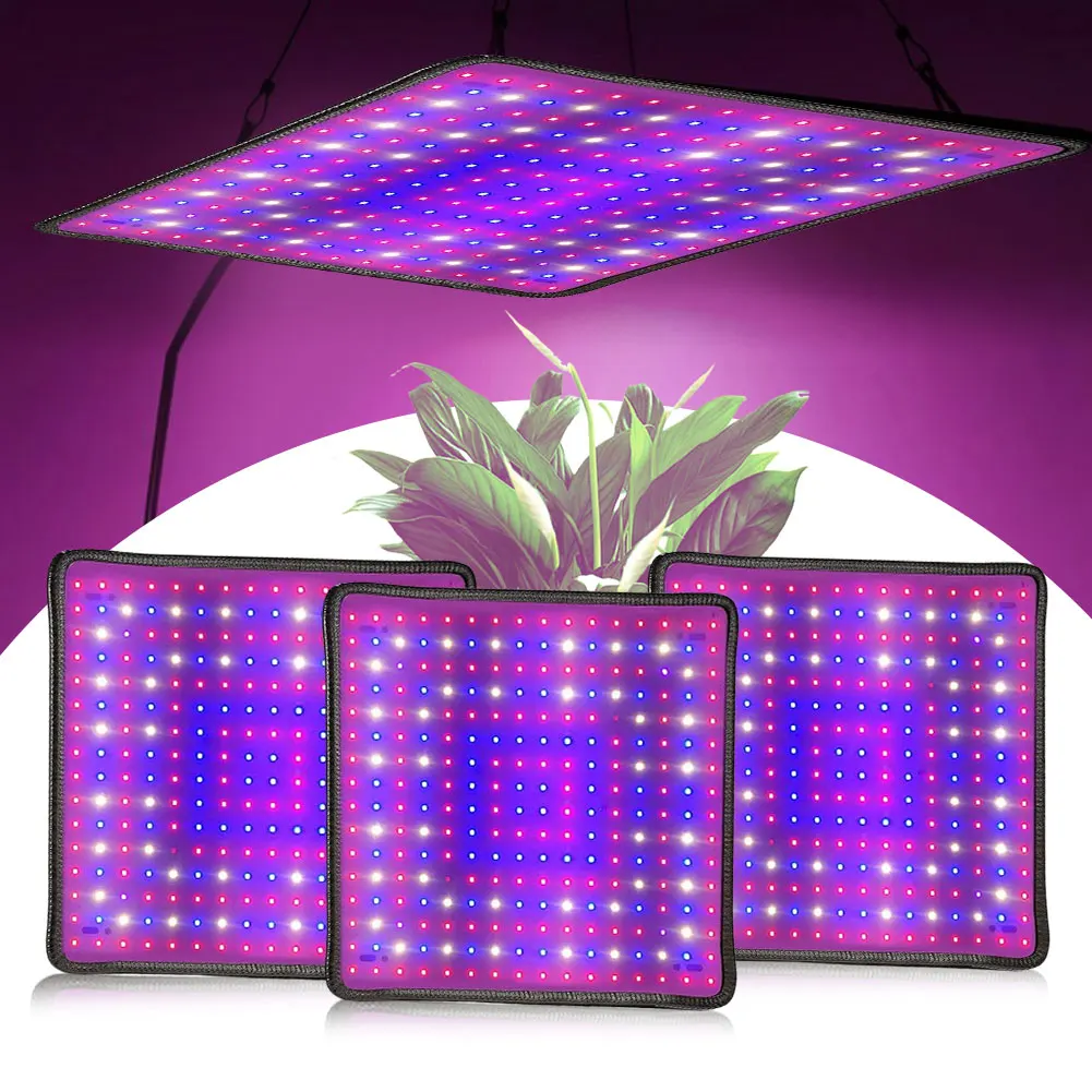 planta led de espectro completo cresce a luz lampada crescente hidroponica flor interior de phyto veg painel ultrafino 45w 256 01