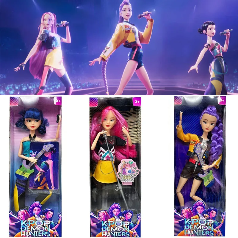 

2025 В наличии Лидер продаж аниме KPop Demon Hunter кукла Rumi Mira Zoi виниловая маска высокого уровня для девочек на день рождения фанат клуб подарок