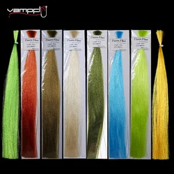 Vampfly Fluoro Fiber Fly Tying Flash Material Synthetic Hair Fish Lure Bait Making Saltwater Streamer Flies Pike Trout Fishing