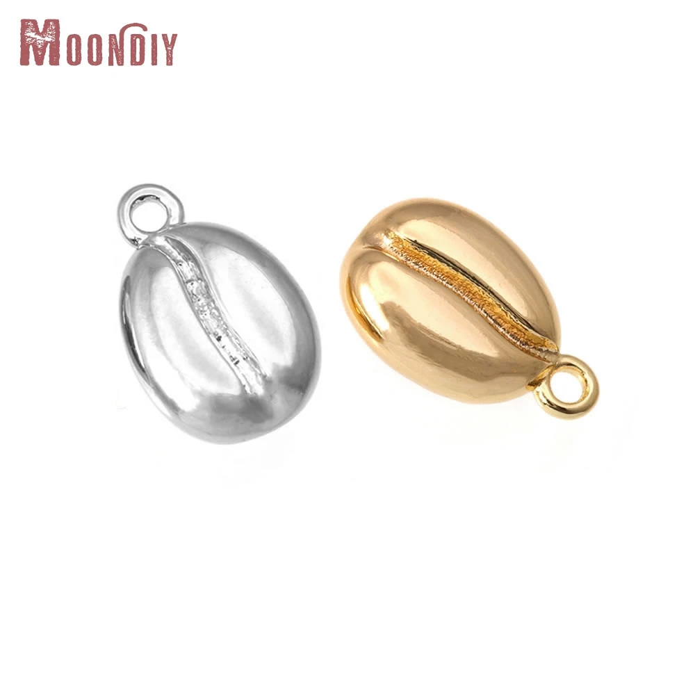 

6 шт. 11,5x7 мм 18-каратного золота, латунные подвески в виде кофейных зерен, подвески, высокое качество, ожерелье «сделай сам», серьги, аксессуары для изготовления ювелирных изделий