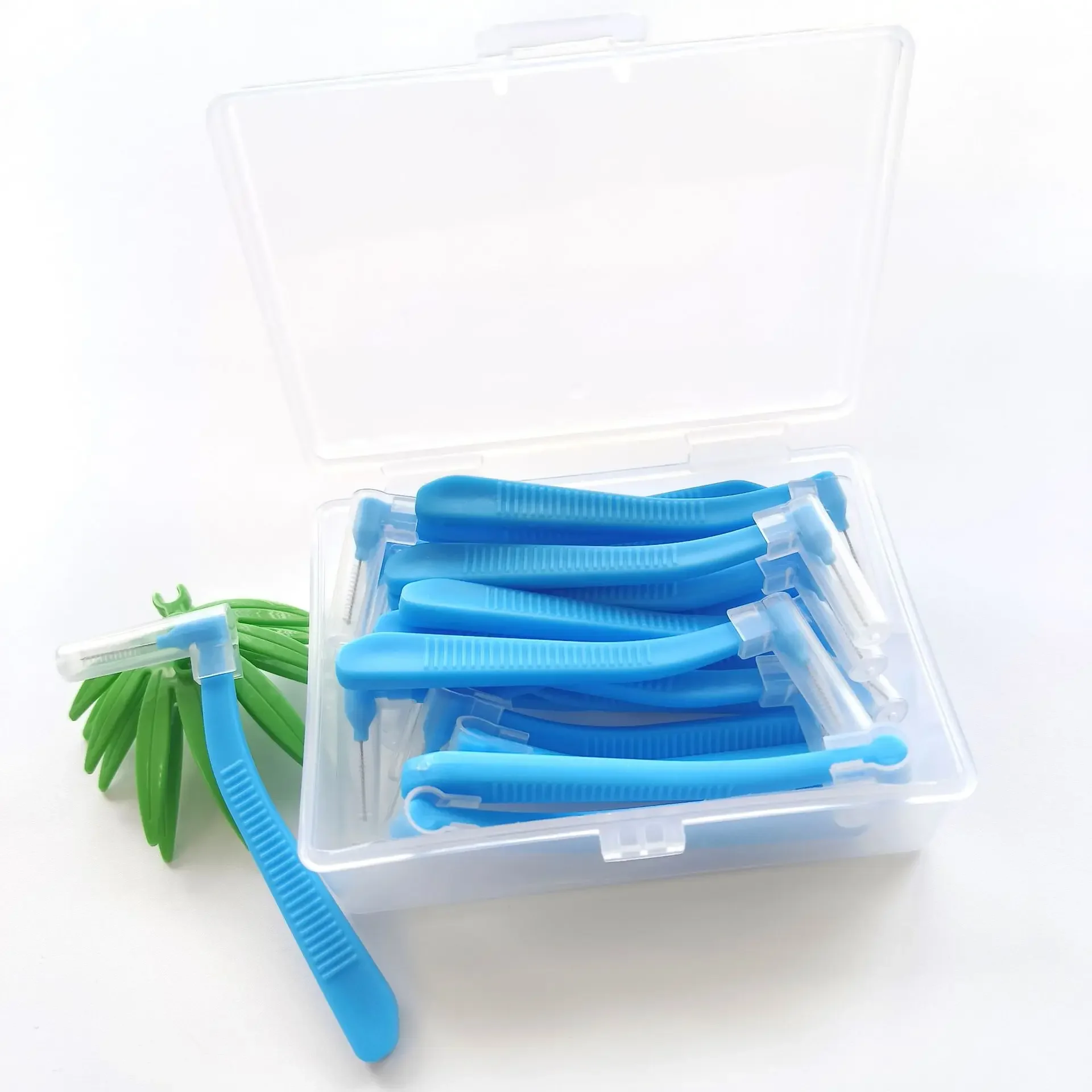 شكل فرشاة بين الأسنان مع صندوق 20 قطعة 0.6-1.2 مللي متر L أداة تقويم الأسنان تنظيف الأسنان مسواك نظافة الفم جهاز تنظيف الأسنان #6