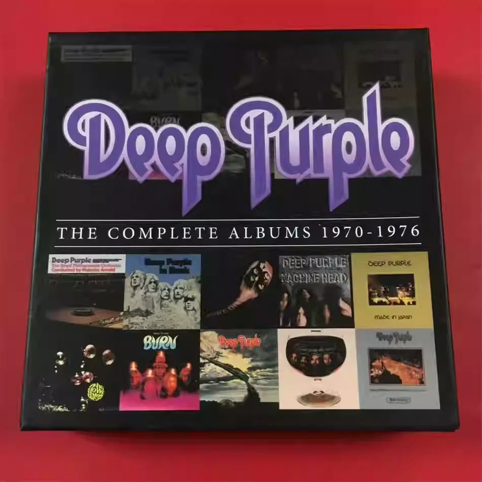 

British Rock Band Deep Purple Complete Works 1970-1976 10pcs Music CD Pioneer of Heavy Metal & Modern Hard Rock Music Record