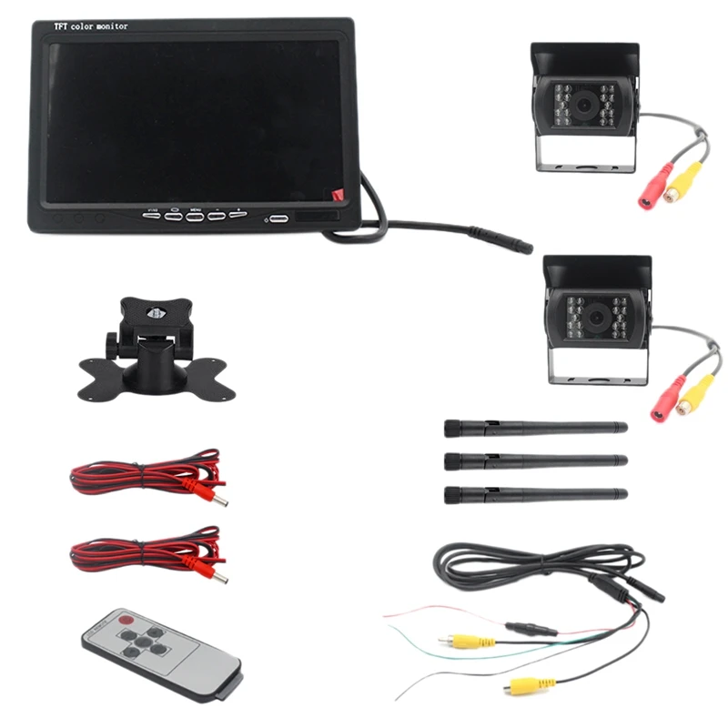 

7 Inch Wireless Car Monitor Tft Car Backup Camera Monitor Truck Parking Rear View System