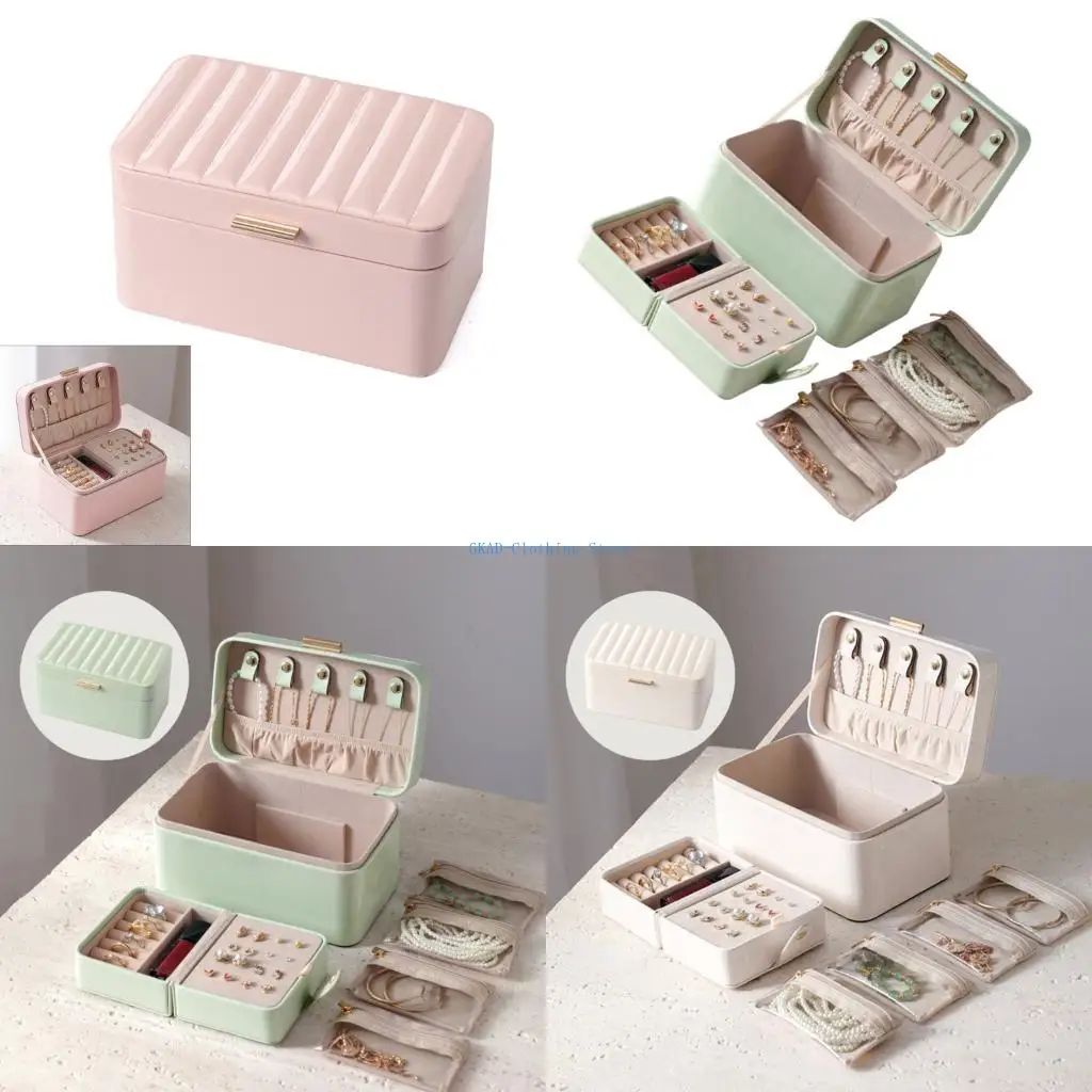 

N0PE Premium Jewelry Display Case With Protective Padding User Friendly Storage Solution For Necklaces Bracelets Earrings