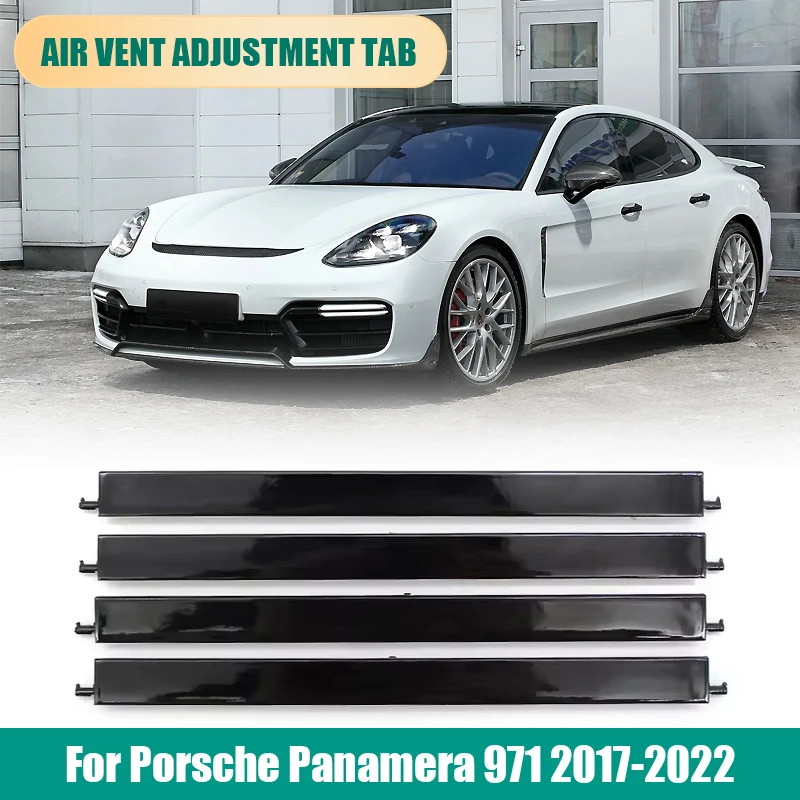 

Приборная панель автомобиля, средняя задняя вентиляционная панель переменного тока, регулировочная полоса кондиционера, набор накладок для Porsche Panamera 971 2017-2022 971819110E