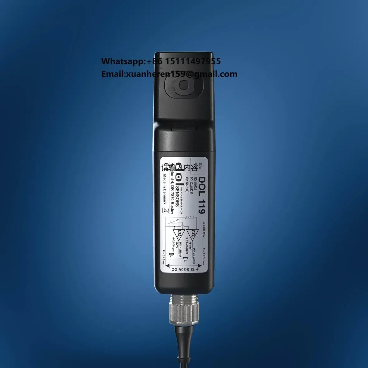 DOL119 Carbon Dioxide Co2 Sensor Connected with Giga+ Cliamte Controller for Poultry/Livestock Farm