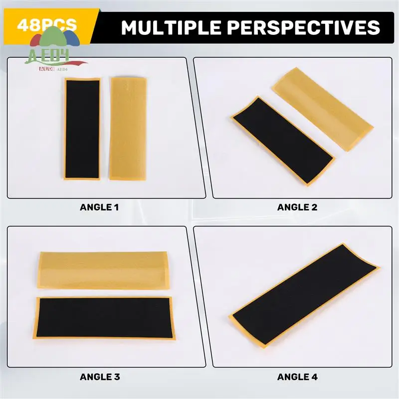 

AED4-48 шт., пенопластовая лента для захвата на гриф, клейкая пенопластовая лента, нескользящая пенопластовая лента для мини-скейтборда