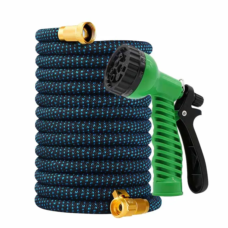 

Heavy Duty Extended Garden Hose With Seven Function High-Pressure Nozzle Water Gun, Used For Courtyard Flushing Irrigation Tools