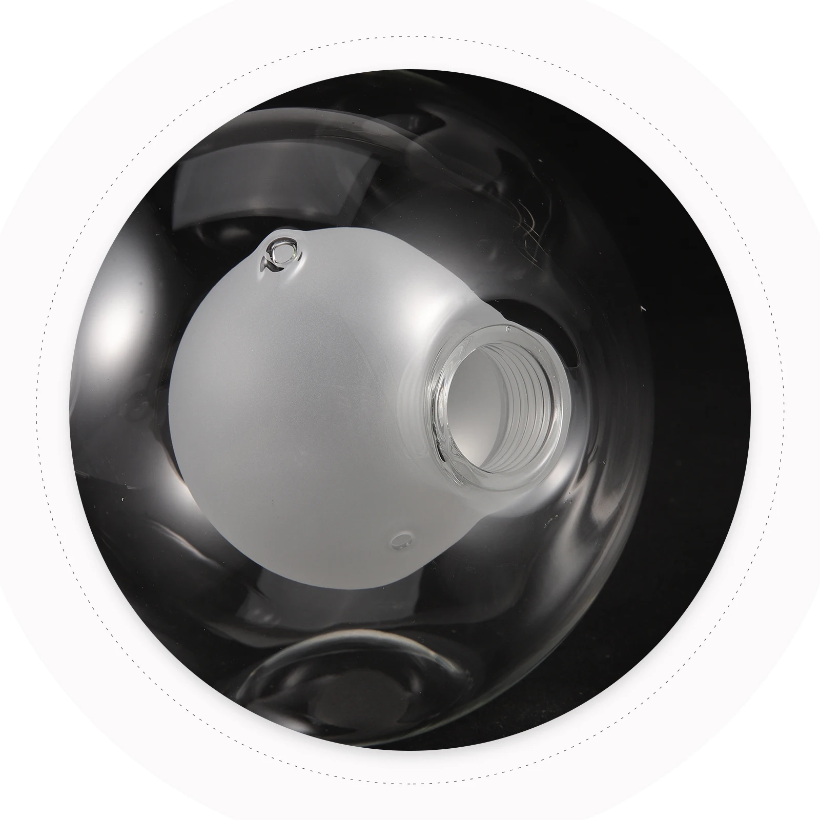 

Glass Lamp Shade 120Mm Diameter G9 Base Pendant Ceiling Light Cover Modern Decorative Replacement for Hallway Foyer Use