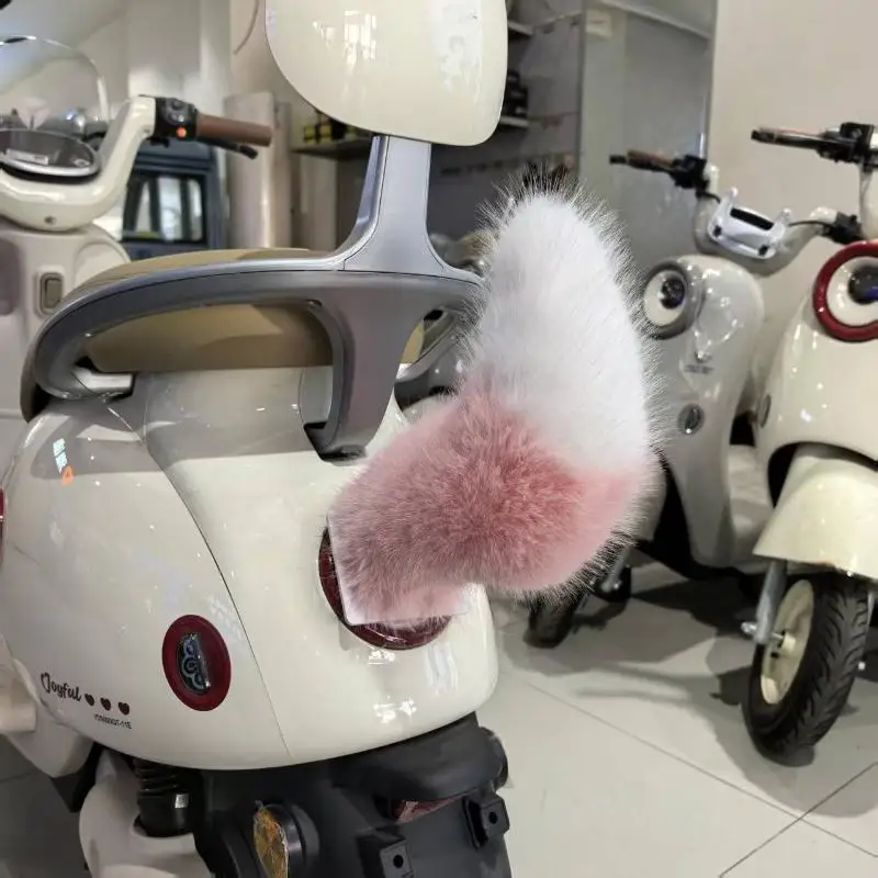 Car Electric Remote Control Tail Moving Shake Tail Sound Remote Control Cute Sway Plush Tail Funny Auto Decoration