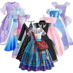 Children Magic Full House Addams Mermaid Clothing Christmas Girls Princess Party Vestidos Kids Performance Fancy Cosplay Dresses