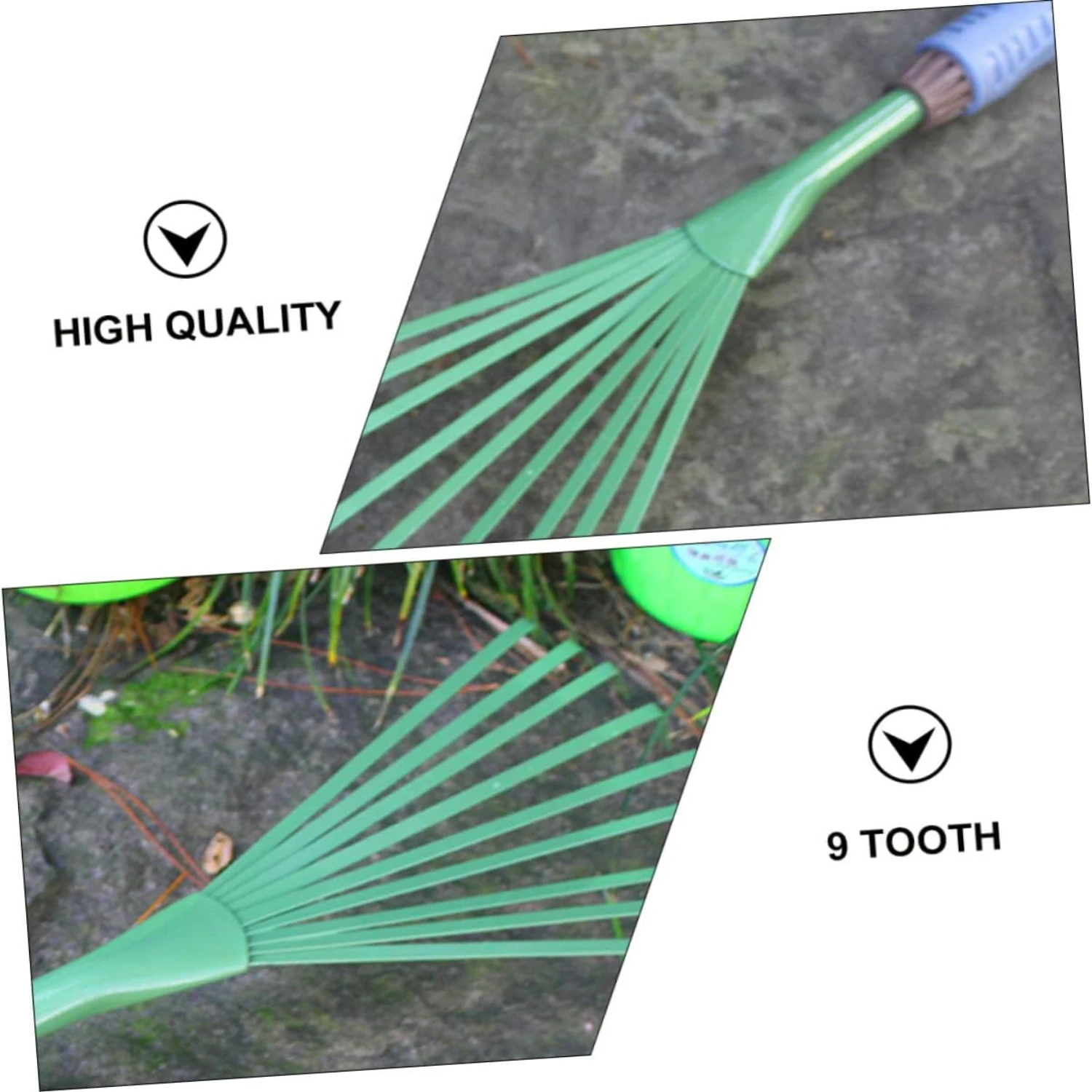 Efficient Gardening Rake Set - 6 Piece Durable Soil Work Garden Rakes - Essential Tools for Maintaining and Raking Soil in Your 