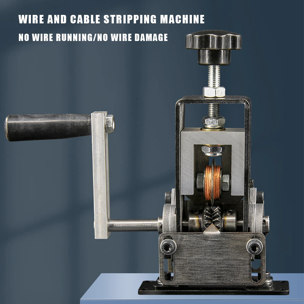 

Portable Automatic Wire Stripper Machine with Hand Crank Drill Powered Multifunctional Copper Cable Recycling Tool