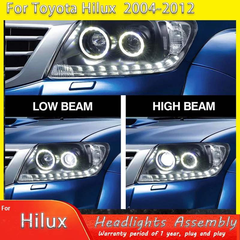 

Car Styling head lamp for Toyota Hilux Headlights 2008~2011y Hilux Revo Vigo Headlight DRL Bi Xenon hi lo Beam Parking