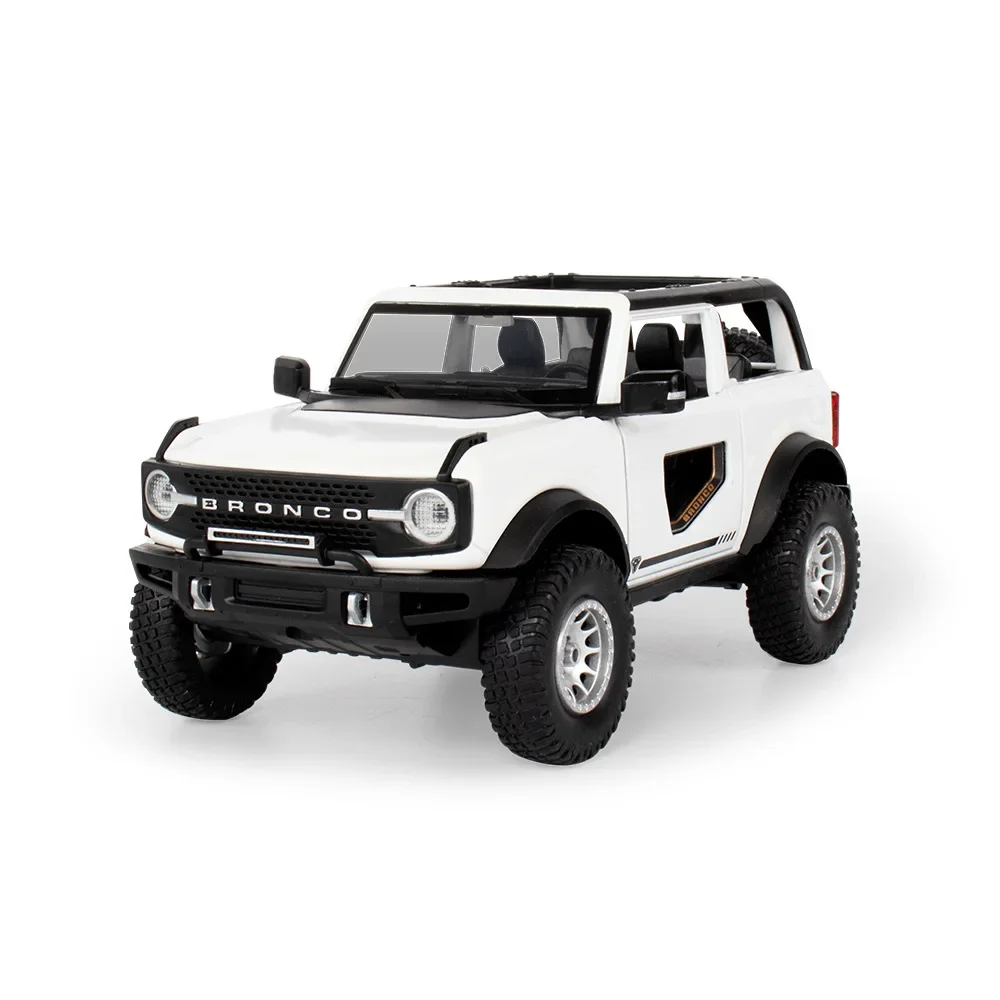 1:32 Ford Bronco Lima SUV Alloy Diecasts & Toy Vehicles Metal Toy Car Model Sound and light Pull back Collection Kids Toy Gift