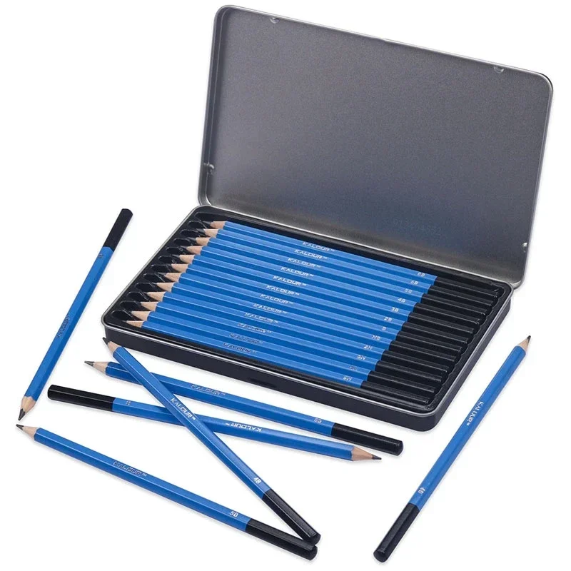 12 Teil/satz Professionelle Skizze Bleistift Set HB B 2H 3H 4H 5H 2B 3B 4B 5B 6B 8B Graphit Kunst Handgemalte Stift Schule Schreibwaren