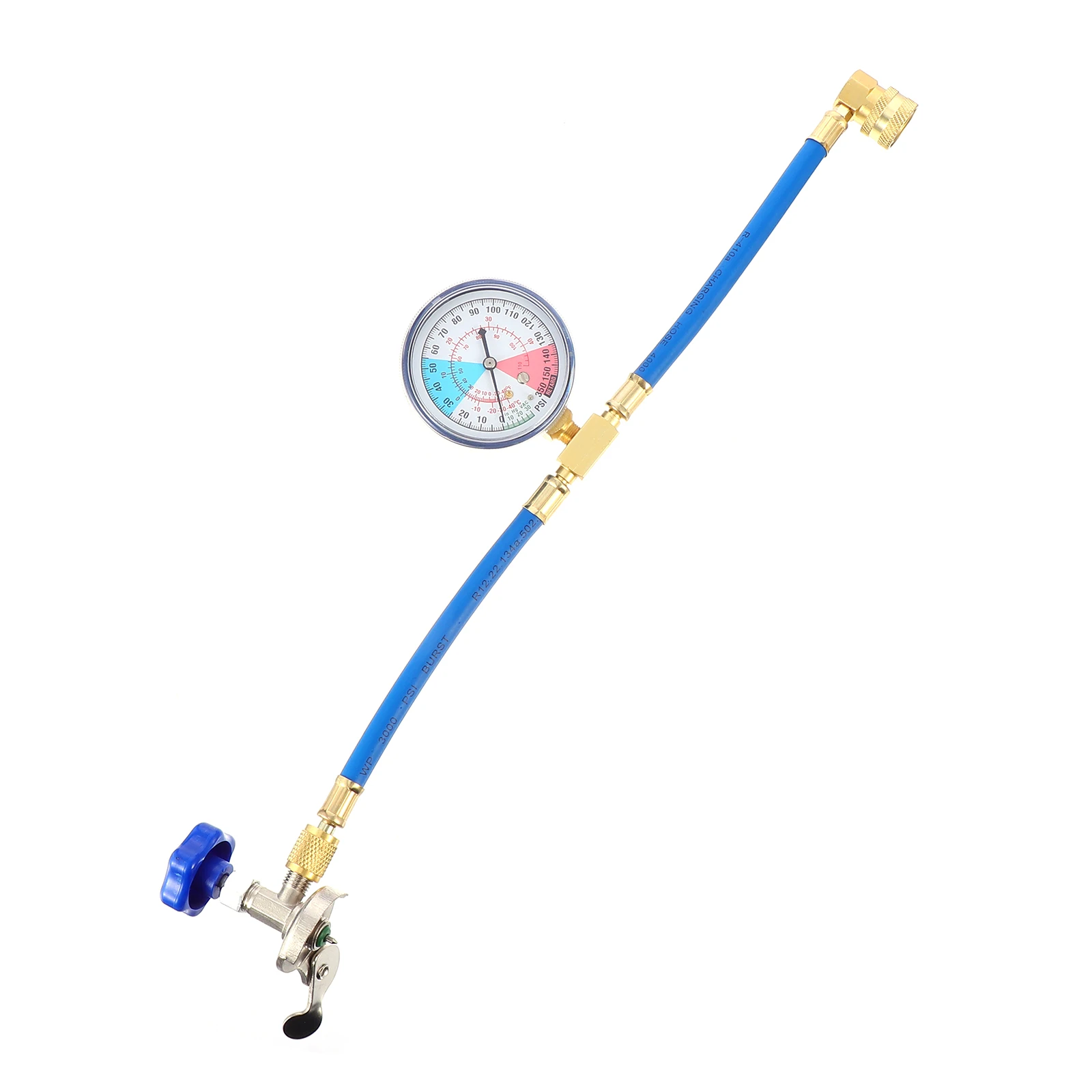 

Car Air Conditioner Recharge Hose Refrigerant Filling Tube Pressure Gauge Tools Accessories Durable Practical Long Service