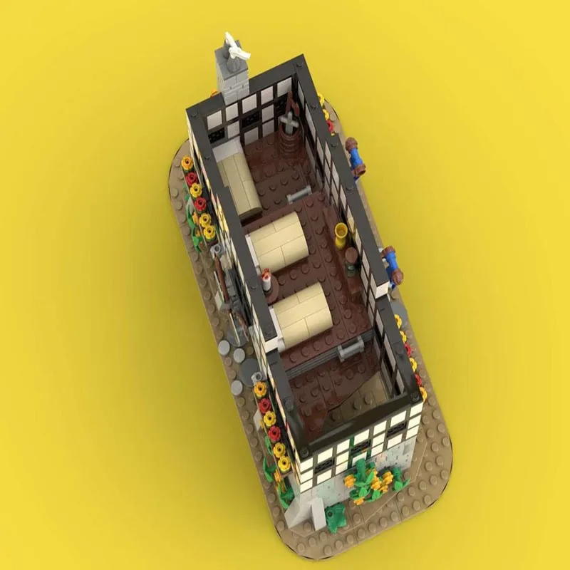 MOC-139581 1207ピース 小型粒子ブロック 中世の城門モデル おもちゃ ギフト