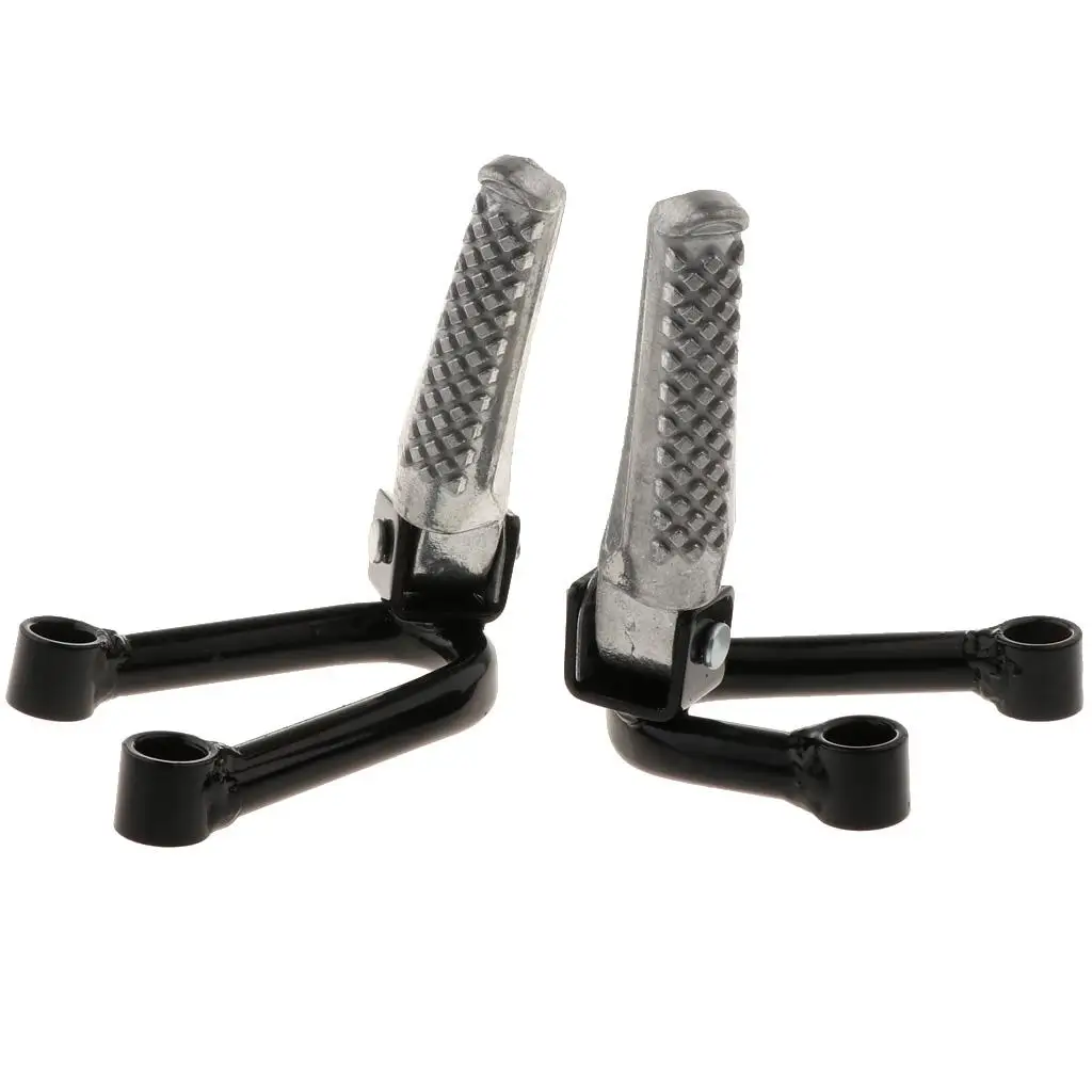 1 Pair Motorcycle Footpegs Rear Passenger Foot Pegs Foot Rests Pedal Bracket