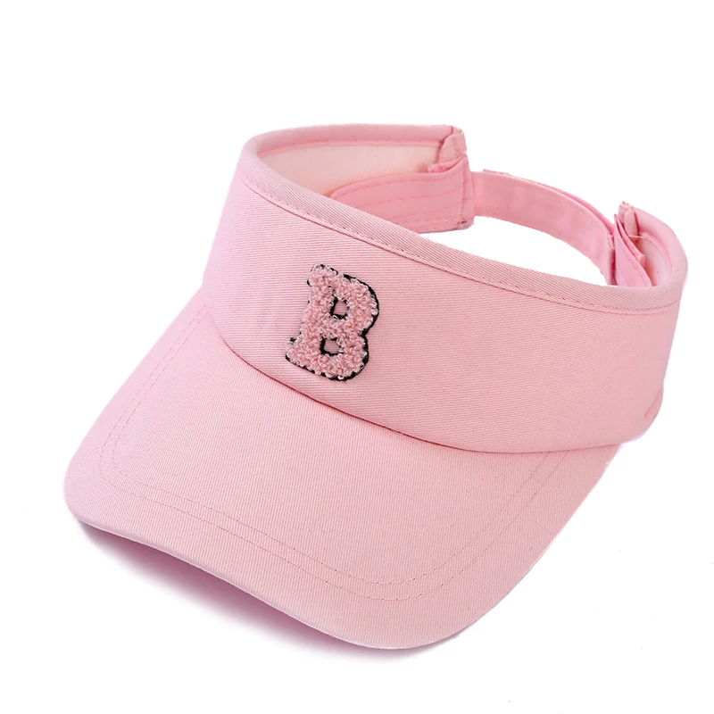 Cappelli con visiera estiva da donna Top vuoto Ha cappello con protezione solare a tesa corta cappello da sole sportivo in tessuto elastico