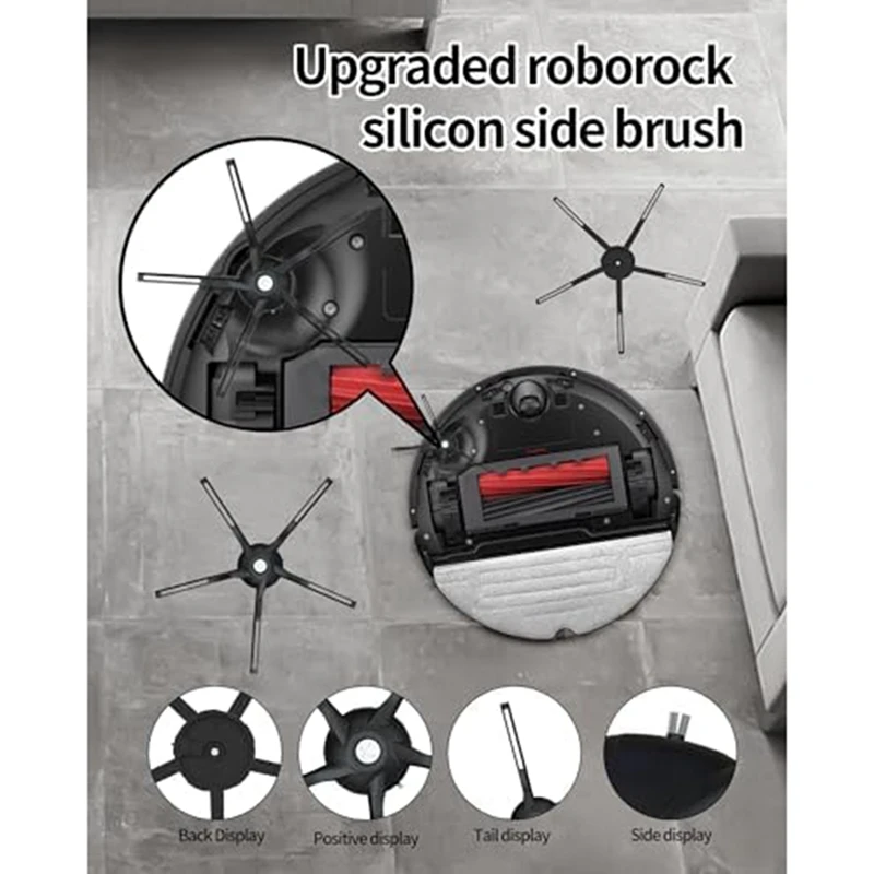 ل Roborock S8 / S8 + / S8 Pro الترا جهاز آلي لتنظيف الأتربة فرشاة جانبية رئيسية فلتر Hepa ممسحة القماش أكياس الغبار أجزاء الملحقات