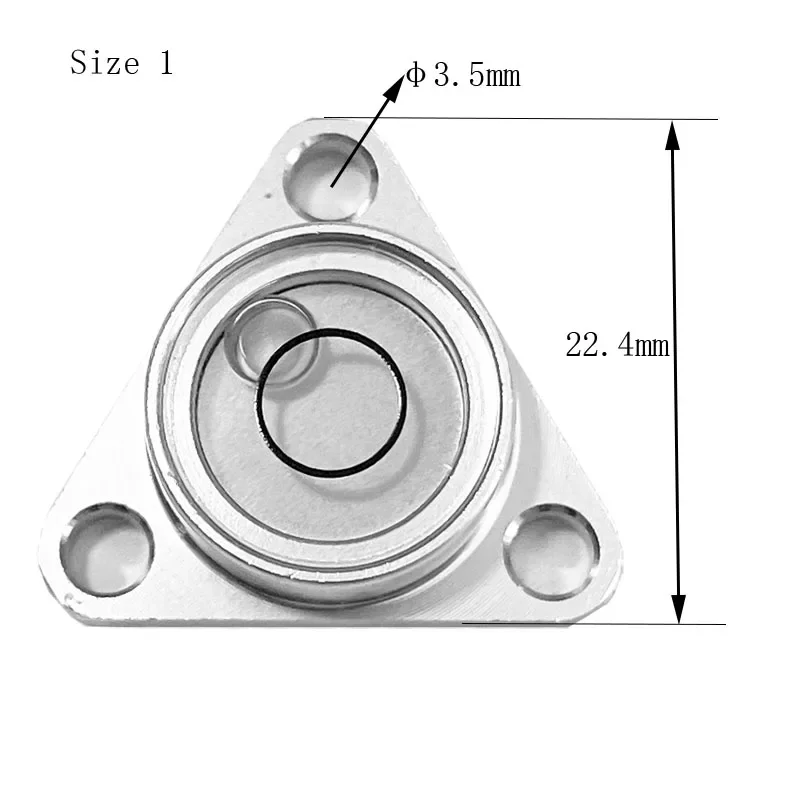 Metal Electronic Scale Triangular Spirit Level Bubble Universal Flange Leveling Bead for SDLS MTL Balance 1PCS