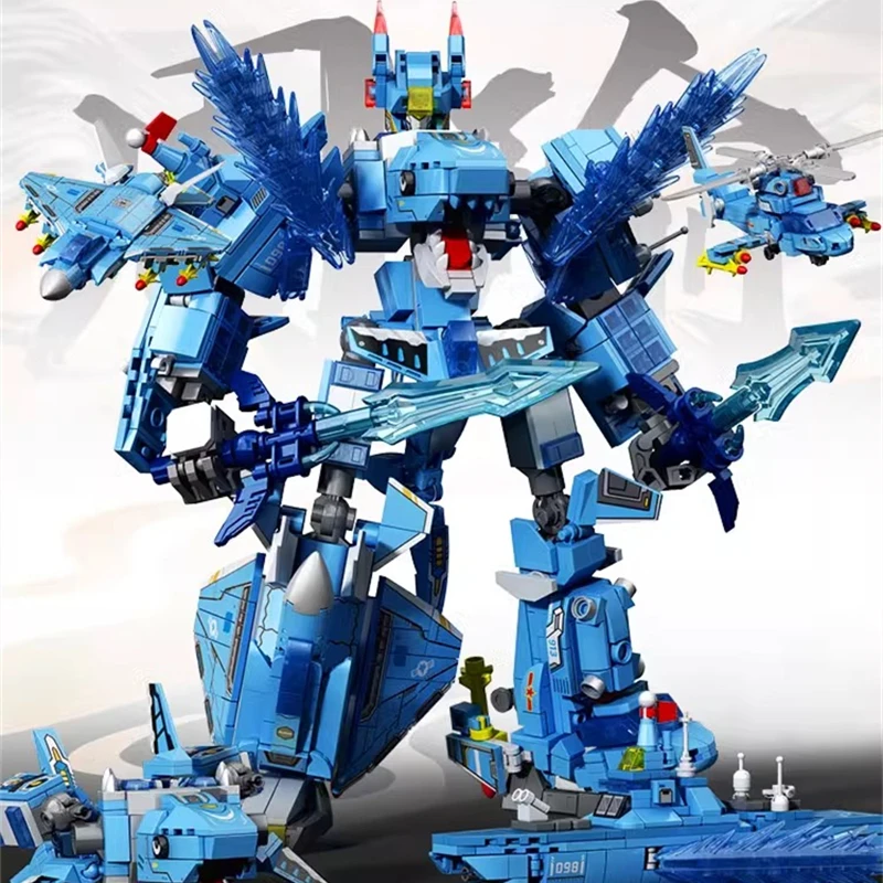 SEMBO The Legend of Three Kingdoms building blocks assembled mecha model transforming robot figure toy birthday gift