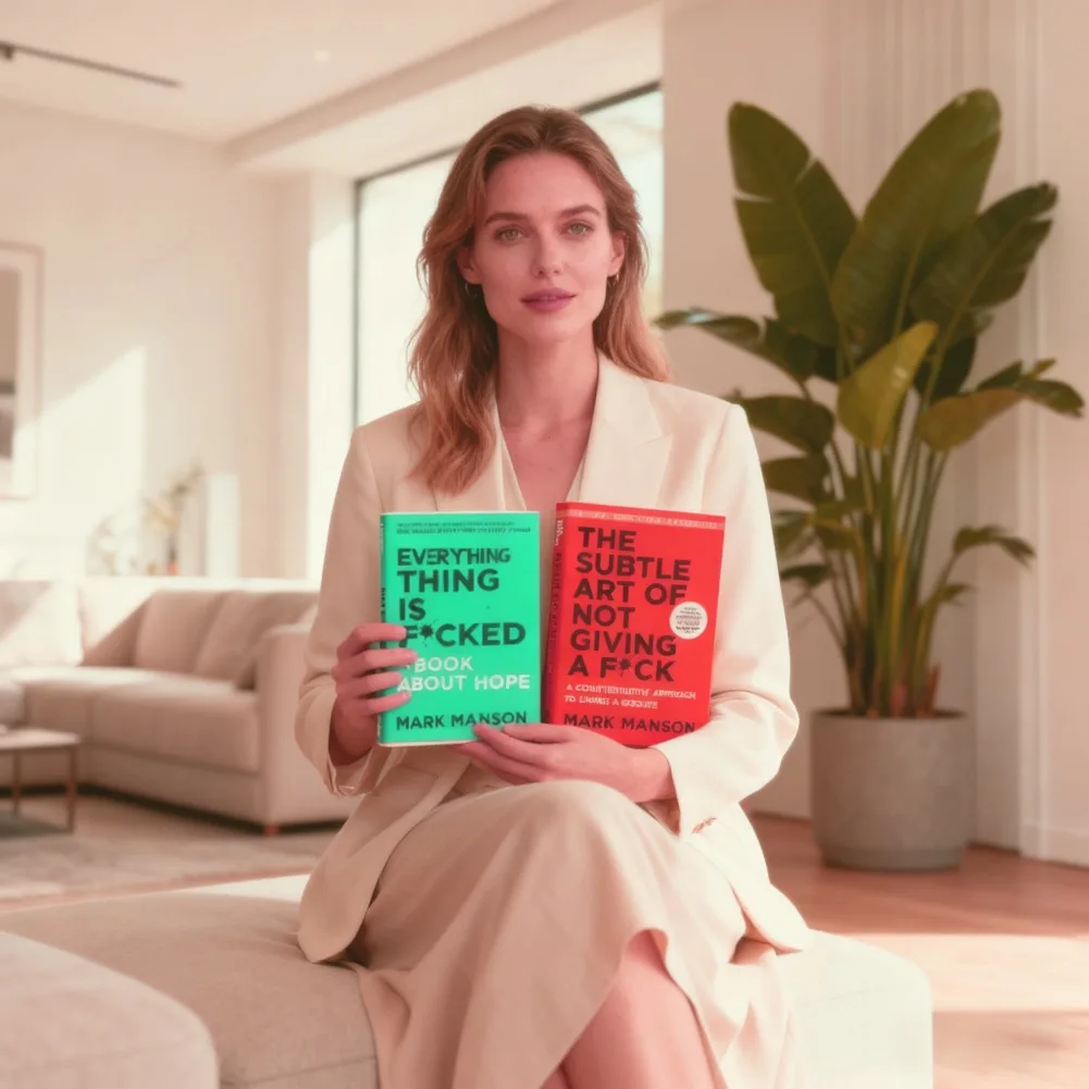 

The Subtle Art of Not Giving A F*ck / Every Thing Is F*cked By Mark Manson Self Management Stress Relief Book