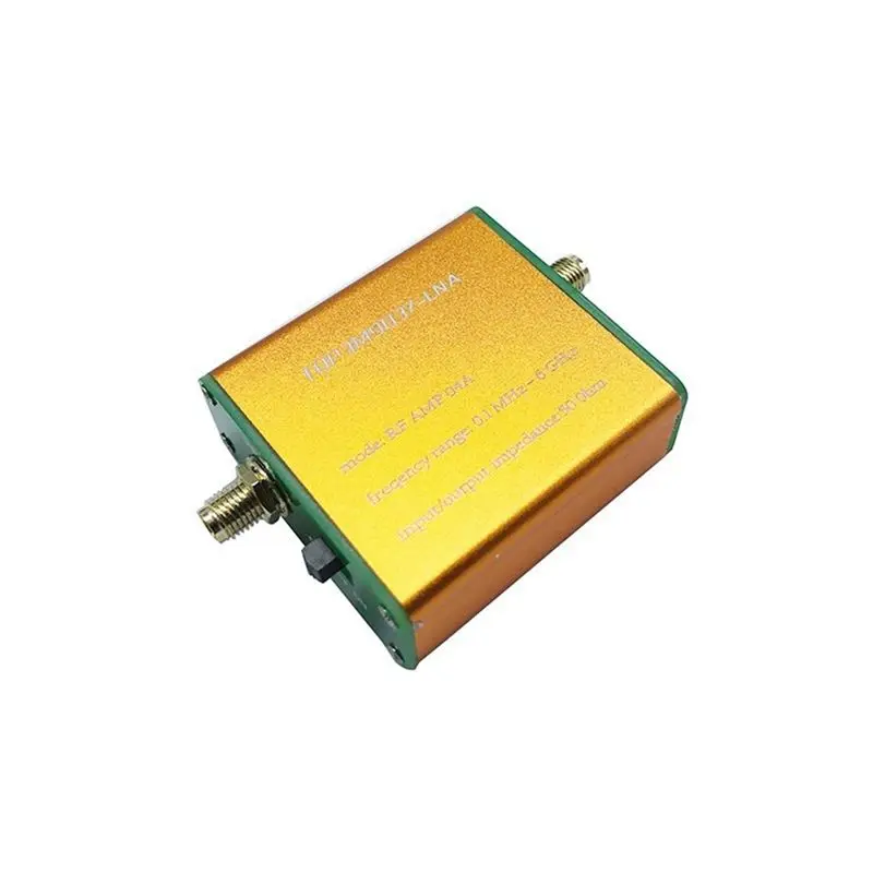 A003 100K-6GHz Full-Band Amplifier Preamplifier High Linearity Ultra-Low Noise Gain Amplifier, No Battery Version