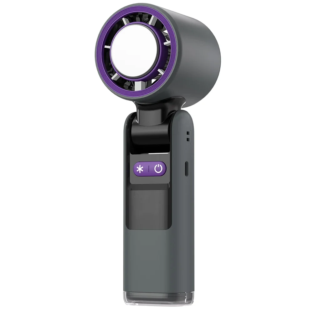 

Handheld Turbo Cooling Fan, 199 Gear Wind, Rechargeable, Semiconductor Tech, Multifunctional for Outdoor Activities