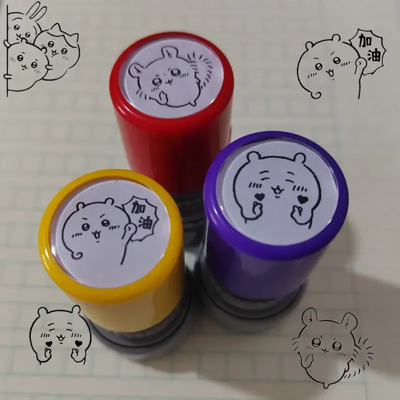 Cartoon Anime Peripheral Chiikawa Seal Cute usagi hachiware Student Reward Seal Study Stationery Children's boy Christmas Gift