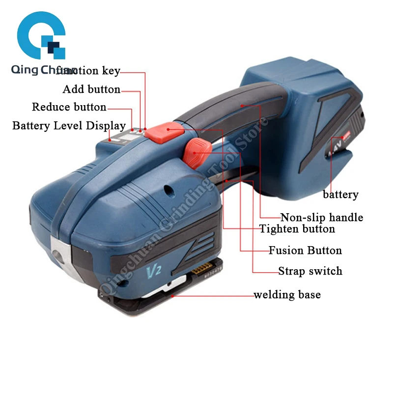 Electric Strapping Machine Plastic Steel Belt PP Belt Strapping Machine Fully Automatic Handheld Strapping Machine