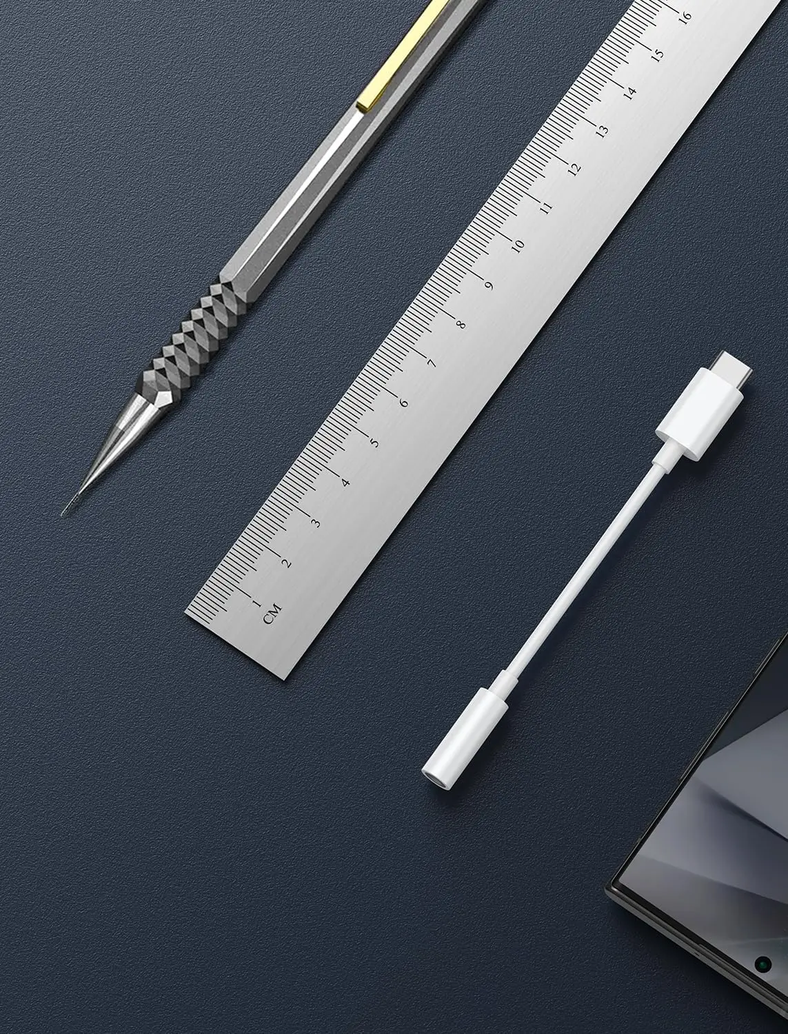 محول سماعة رأس USB-C إلى 3.5 ملم عبوة من HiFi، متوافق مع iPhone 16/15، Galaxy S25-S21، Pixel، iPad، Type-C إلى Aux Dongle