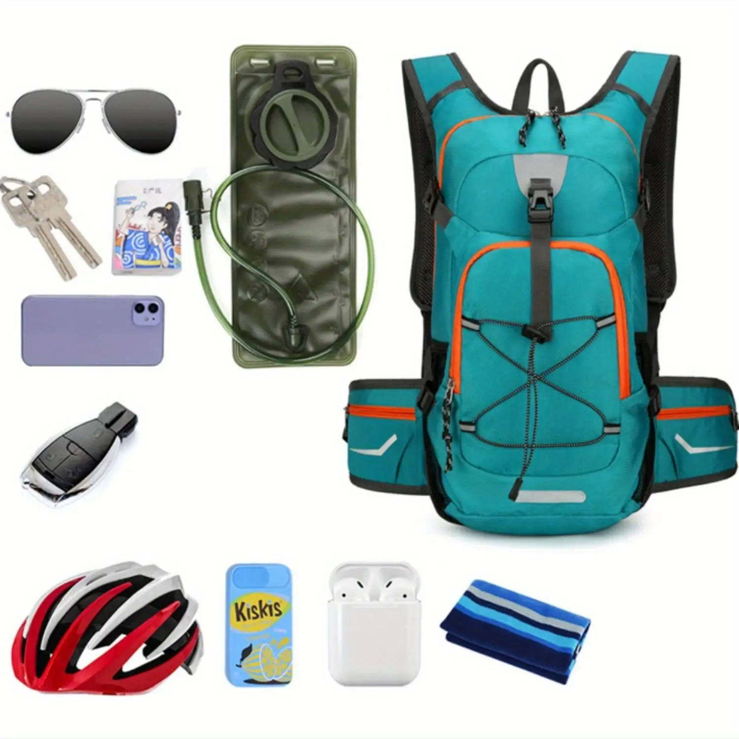 กระเป๋าเป้กลางแจ้งขนาด 35 ลิตร ไนลอน สำหรับปีนเขา ปั่นจักรยาน วิ่ง กระเป๋าเป้เอนกประสงค์น้ำหนักเบาพิเศษ ความจุขนาดใหญ่