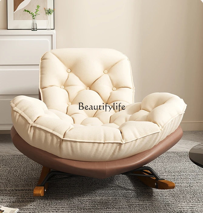 

Lazy Sofa Can Lie and Sleep Rocking Chair Autumn and Winter Recliner Home Leisure Single Seat Chair