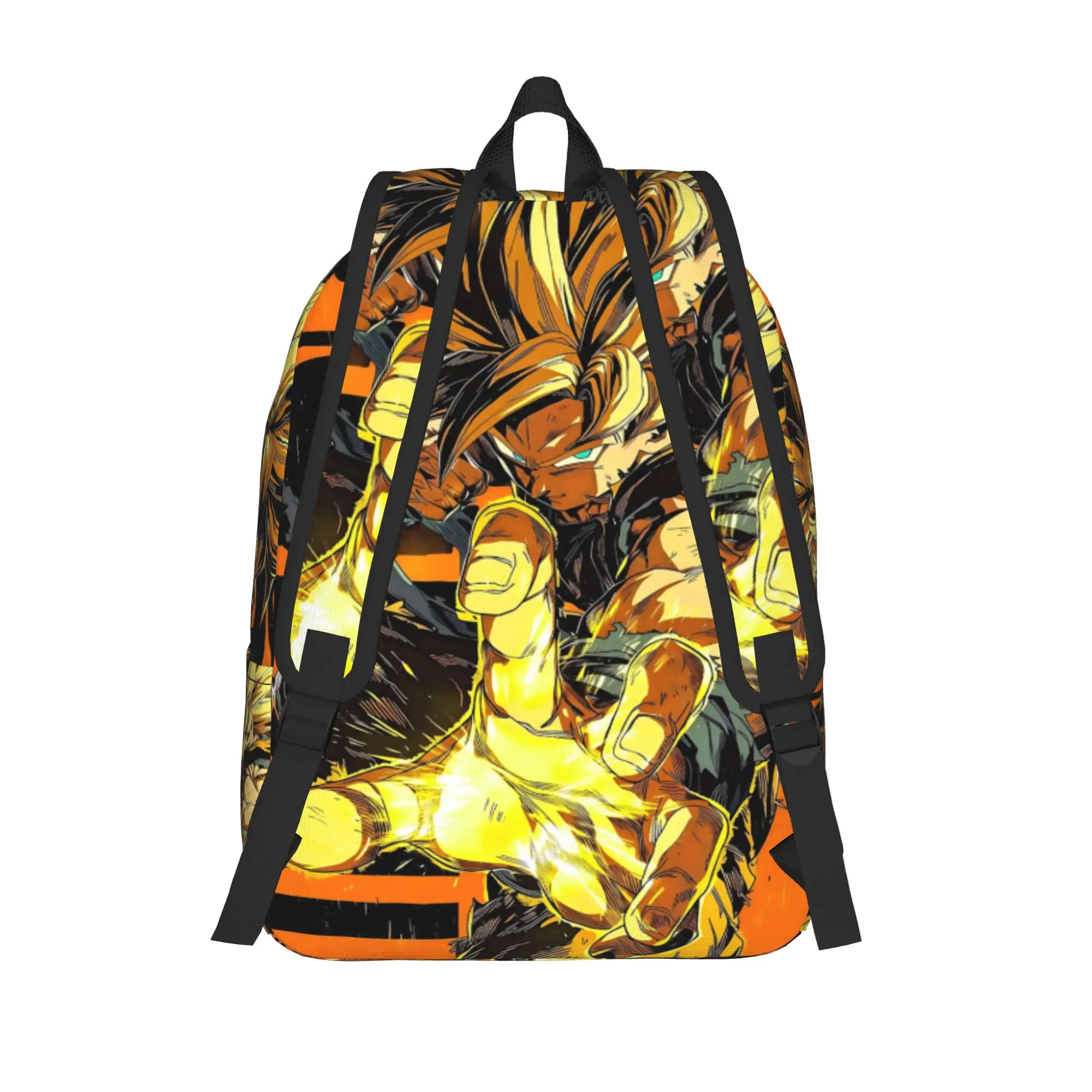 Fashion Dragon Ball Super Saiyan Goku Backpack  Mochilas Cool High School Sturdy Shoulder Rucksack
