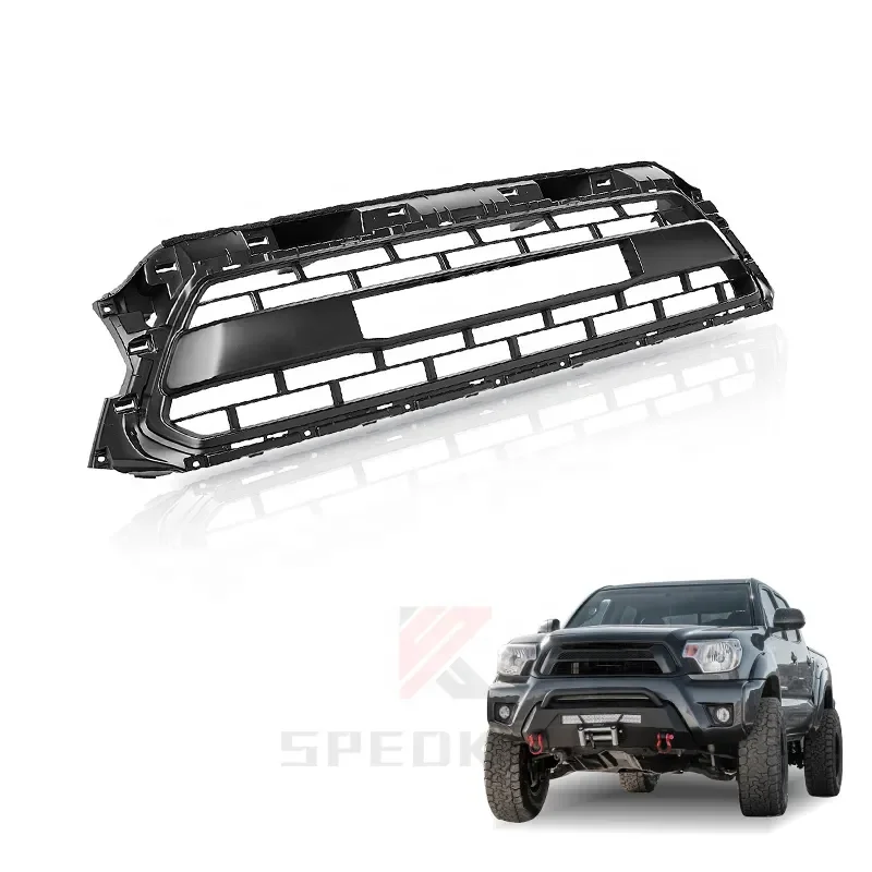 

Spedking 2012-2015 auto parts accessories front bumper grille grill with light for tacoma trd grille