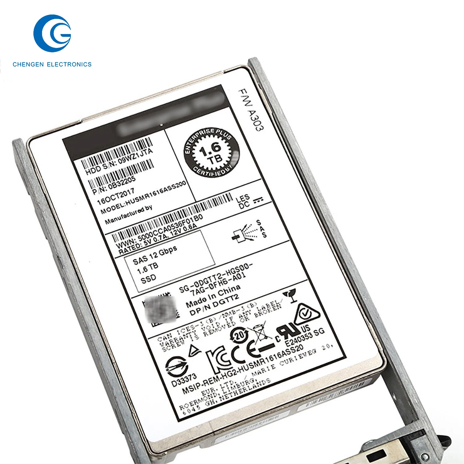 0B32205 1.6Tb Sas 12Gb/S 12Gbps Pn /D Pn Enterprise Plus Mlc HDD a stato solido per unità compellente server 13G