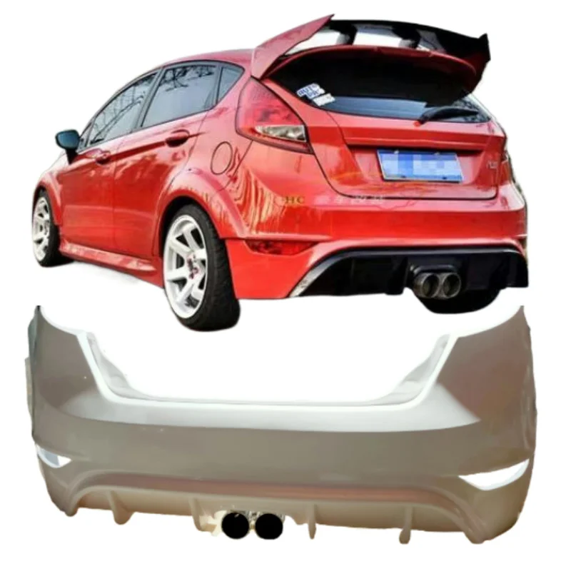 

Aftermarket Parts Pp Body Kit Car Rear Bumper for Ford Fiesta 2009 2010 2011 2012 Type a