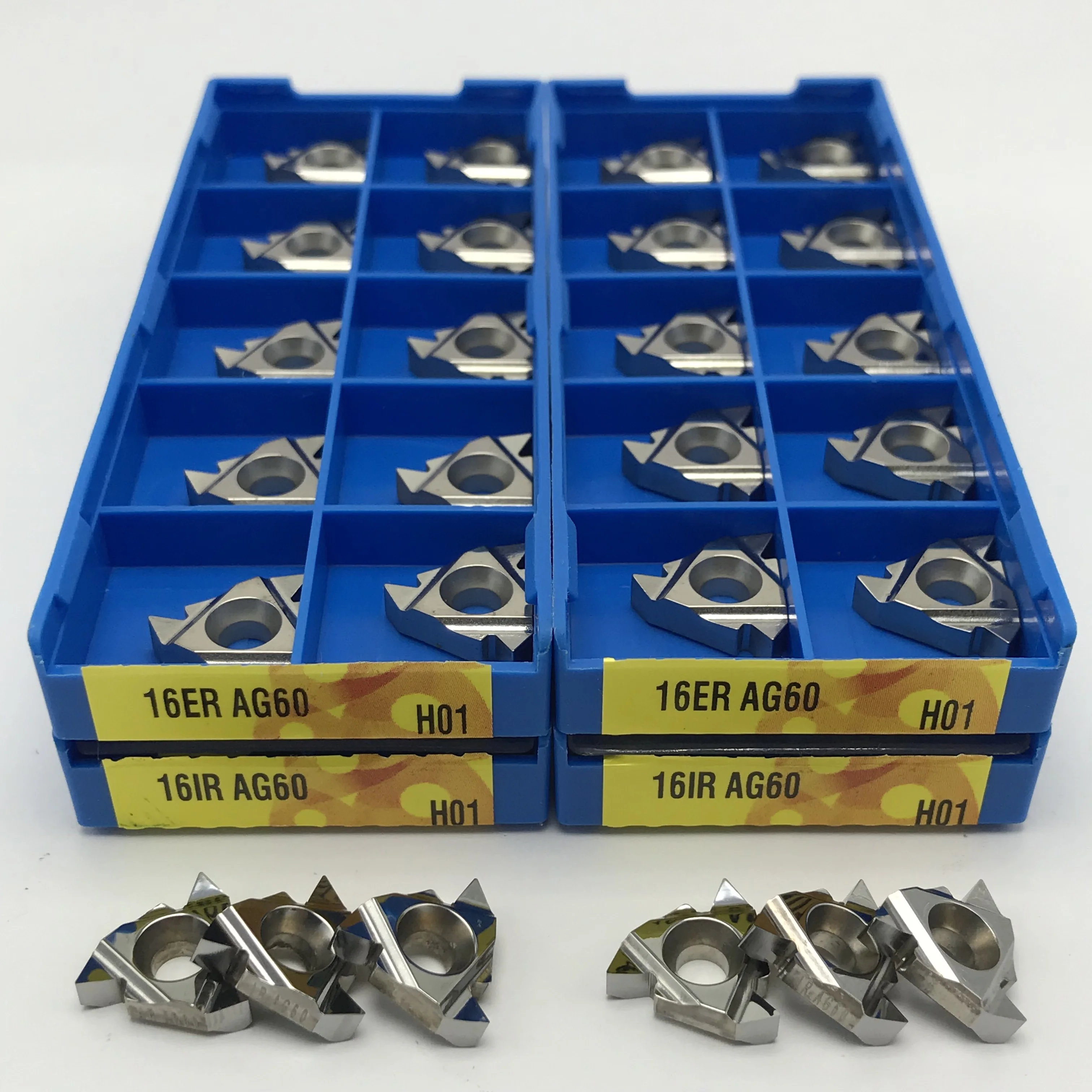 16ER AG60 16IR AG60 Aluminum External Thread Carbide Inserts Turning Insert CNC Lathe Tool Thread Tool Turning Insert