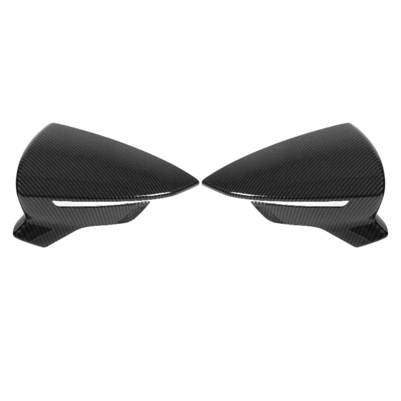 

Pair Rear View Mirror Protective Covers Left Right Replacement For SEAT Leon Mk3 5F ST FR Cupra 2013-2019Carbon Fiber Style