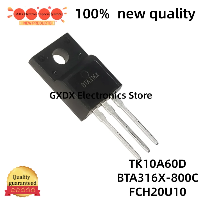 10-20 peças 100% novas e de qualidade TK10A60D K10A60D BTA316X-800C BTA316X FCH20U10 20U10 TO-220F