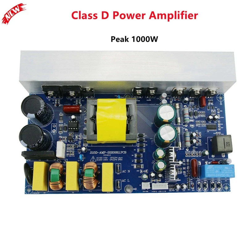 Placa amplificadora de alta potencia Clase D Mono Amp Peak 1000W con fuente de conmutación