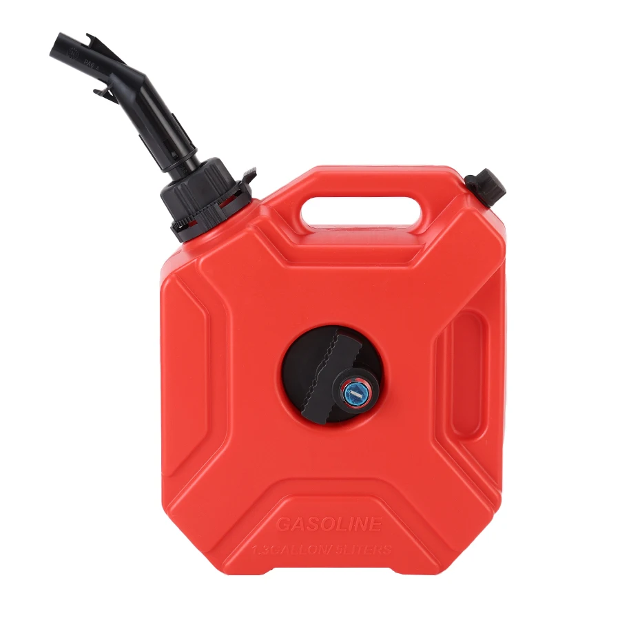 High Quality Practical Black Red 5L 1.32 Gallon Gas Diesel Fuel Tank For Motorcycle ATV UTV