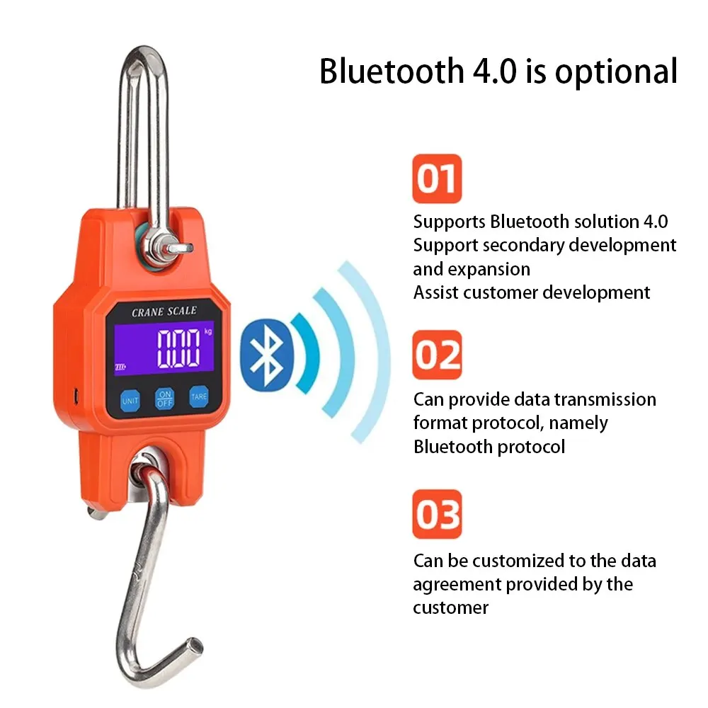 WeiHeng C06 Portable Electronic Hook Scale Charging Bluetooth Mini Lifting Scale For Household Use