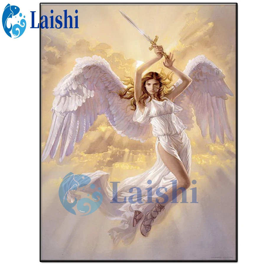 

DIY Fantasy angel Full Round Drill Diamond Painting Cross Stitch Kit Embroidery Craft Rhinestones Mosaic Art Wall Sticker Decor