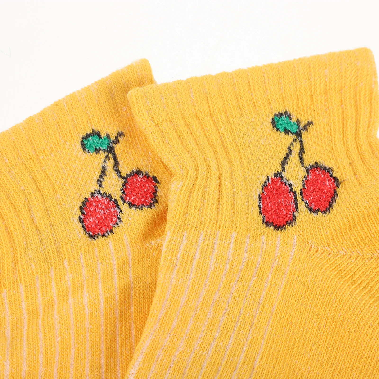 

5pcs Women's Ankle Cotton Breathable Comfortable Sweat Absorbent Printed Fruit Pattern Machine Washable for for Women