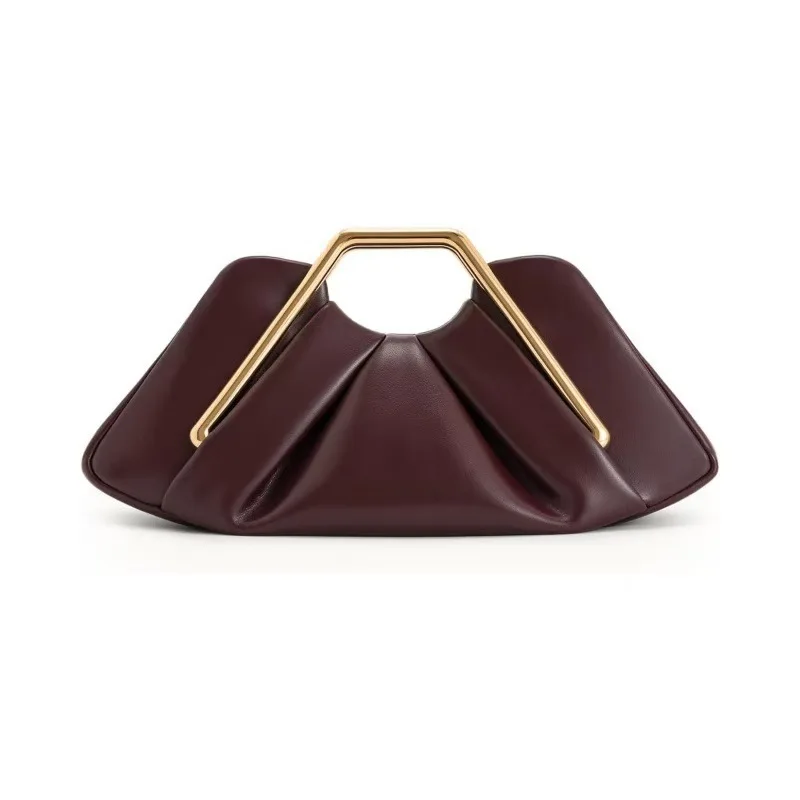 

NEW Luxury Fashion Women's Tote Bag Designer Wedding Handbags High Quality PU Leather shoulder Cloud Bag Pleated Bag